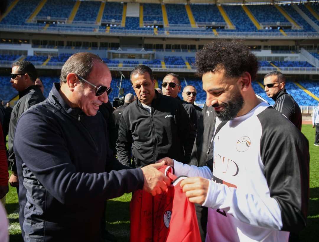 محمد صلاح والرئيس السيسي