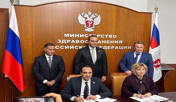 وزير الصحة الروسي والوفد المصري