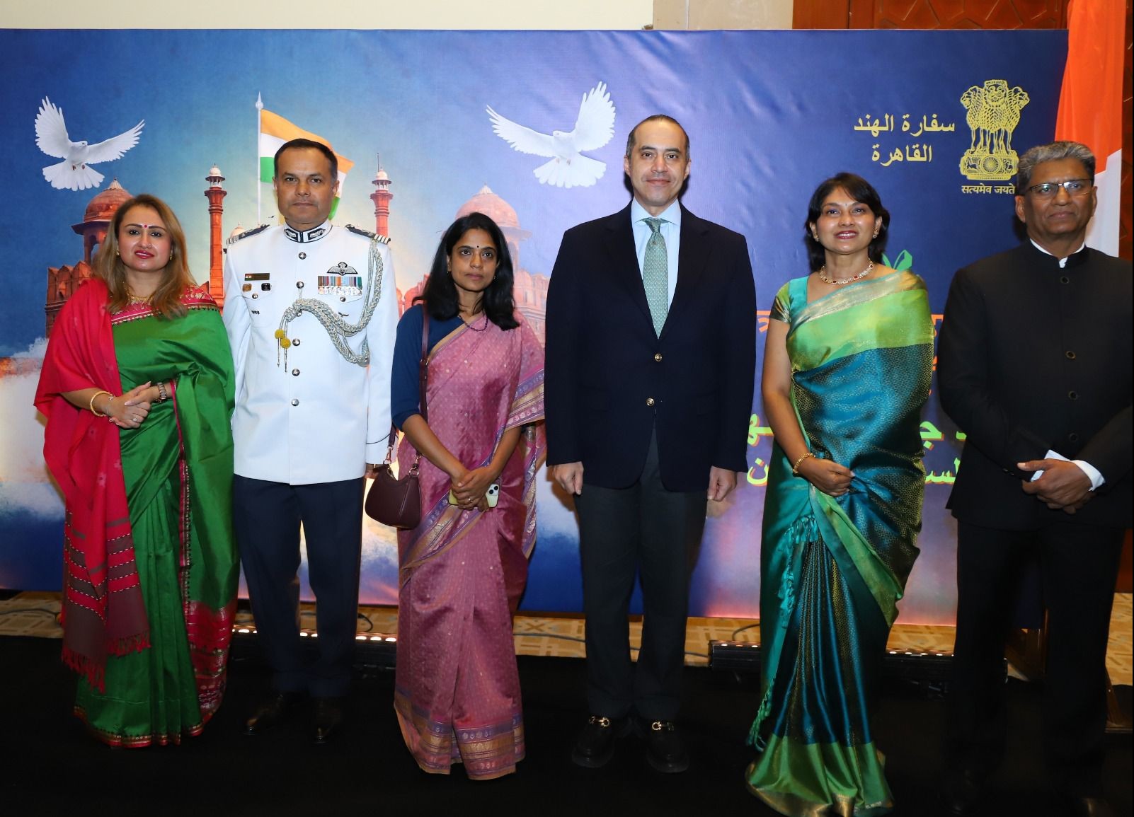 احتفال عيد جمهورية الهند ال ٧٧ بالقاهرة .