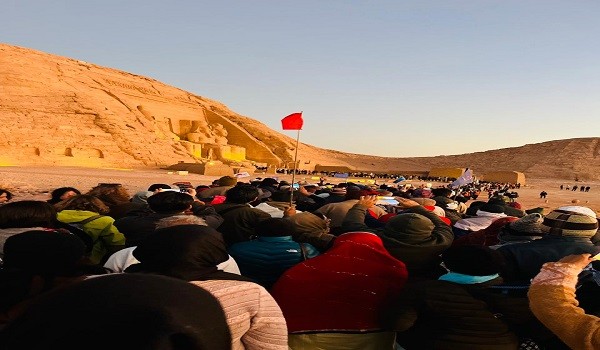 تعامد الشمس على وجه تمثال رمسيس الثاني