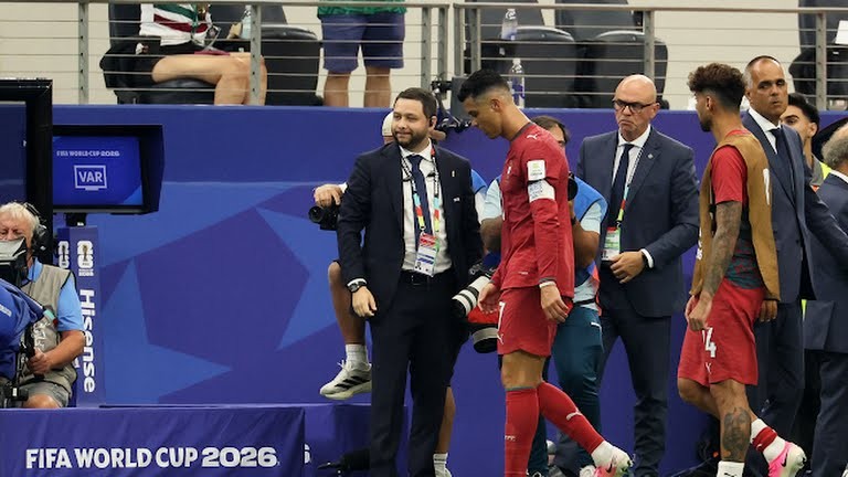 رونالدو من مباراة البرتغال وإسبانيا
