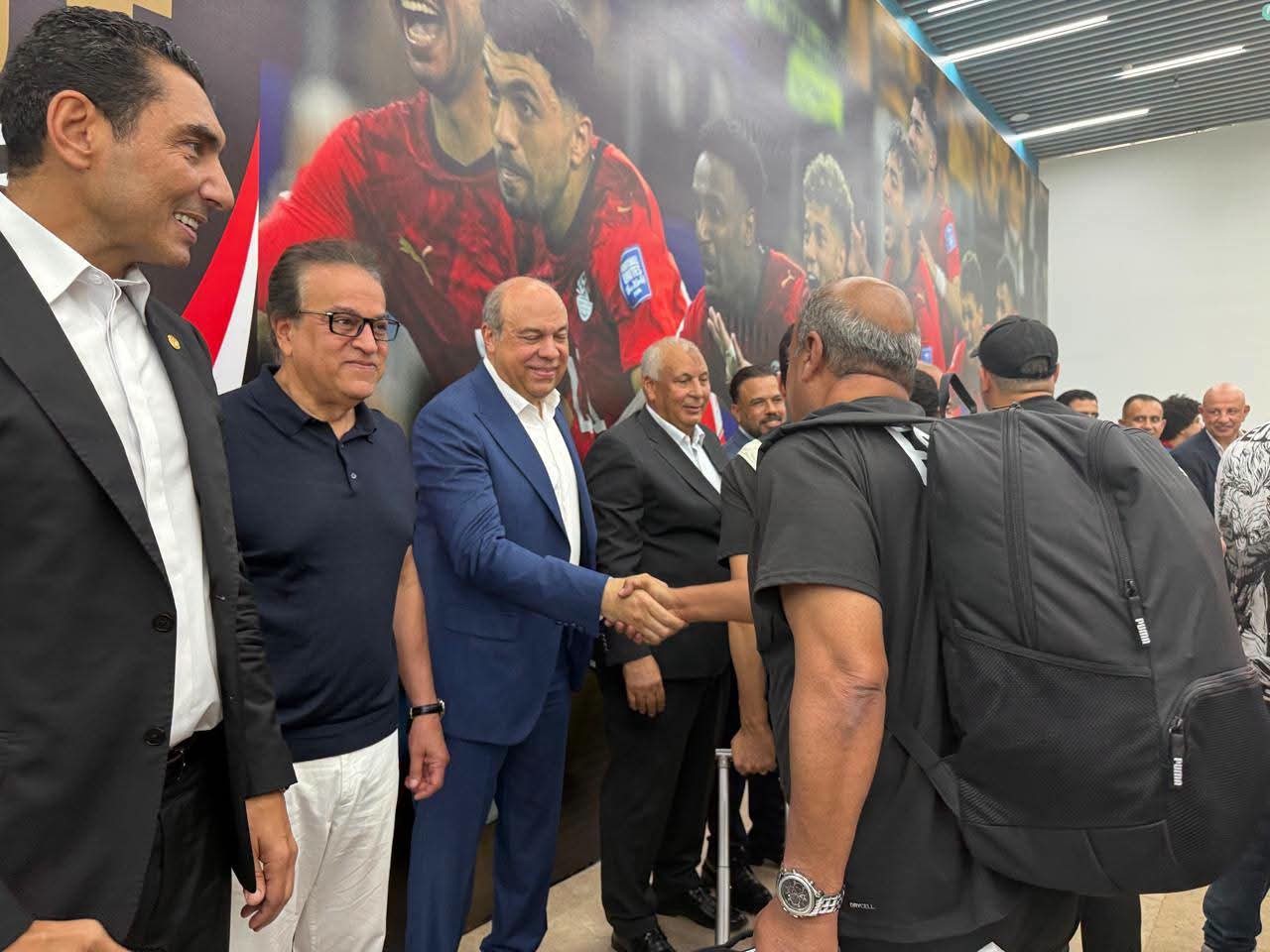 استقبال المنتخب المصري 