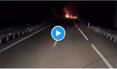 شاهد| لحظة احتراق سيارة لاعب ليفربول الراحل ديوجو جوتا وشقيقه على الطريق