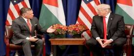 دونالد ترامب والملك عبدالله الثاني