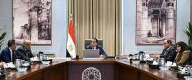 رئيس الوزراء المصري خلال الاجتماع