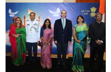 احتفال عيد جمهورية الهند ال ٧٧ بالقاهرة .