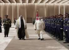 رئيس الإمارات يستقبل رئيس وزراء الهند