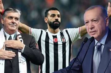 أردوغان وصلاح ورئيس بشكتاش