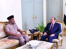 الرئيس المصري ووزير الدفاع