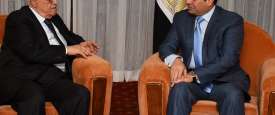 الرئيس السيسي ونظيرة محمود عباس 