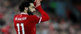 محمد صلاح  نجم منتخب مصر ونادى ليفربول الإنجليزي