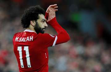 محمد صلاح  نجم منتخب مصر ونادى ليفربول الإنجليزي