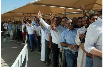 الإقبال الكثيف على صناديق الاقتراع