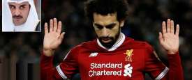 محمد صلاح وفي الإطار تميم حاكم قطر