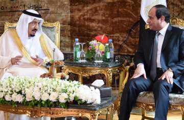 الرئيس المصري عبد الفتاح السيسي والعاهل السعودي الملك سلمان بن عبد العزيز