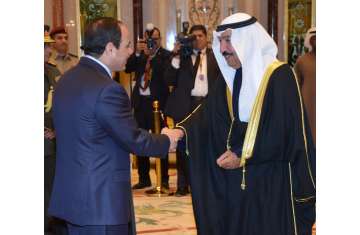  السيسى مع الشيخ صباح الأحمد الجابر 