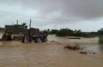اعصار لبان الذي ضرب محافظة المهرة شرقي اليمن 