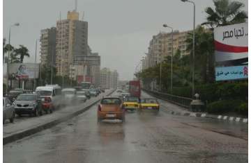 الأمطار في الإسكندرية