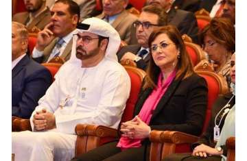 الدكتورة هالة السعيد ومحمد القرقاوي