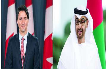 محمد بن زايد وجاستن ترودو