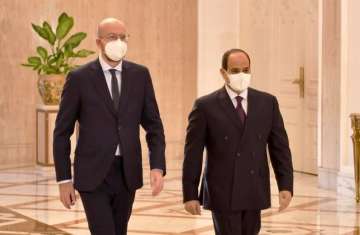 السيسي ورئيس المجلس الأوروبي