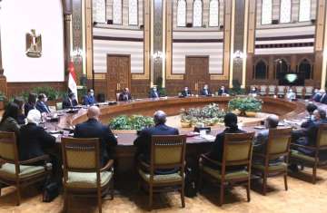 لقاء السيسي ووفد الحكومة العراقية