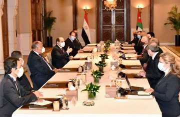 لقاء السيسي وملك الأردن