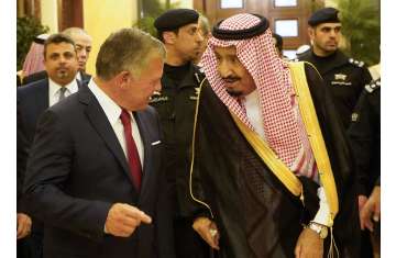 ملك السعودية وملك الأردن