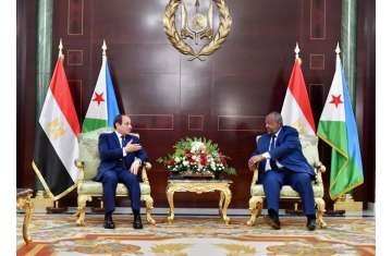 الرئيس المصري والجيبوتي