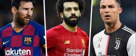 رونالدو وصلاح وميسي
