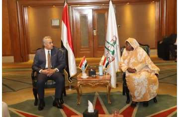 وزيرا العمل السوداني والمصري