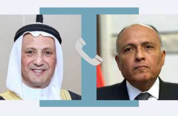 وزيرا الخارجية المصري والكويتي