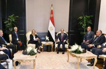 لقاء السيسي وميلوني