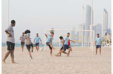 beach football tournament