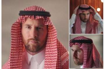 ميسي بالزي السعودي