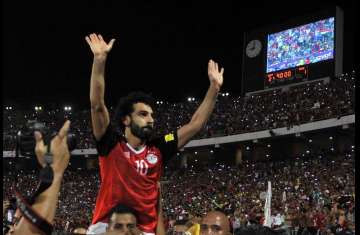 فرحة محمد صلاح أمس 