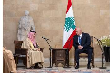 رئيس لبنان ووزير خارجية السعودية