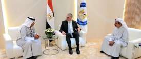 لقاء أحمد بطي المحيربي مع وزير البترول المصري